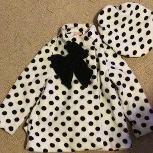 Toddler Girls Coat and Hat